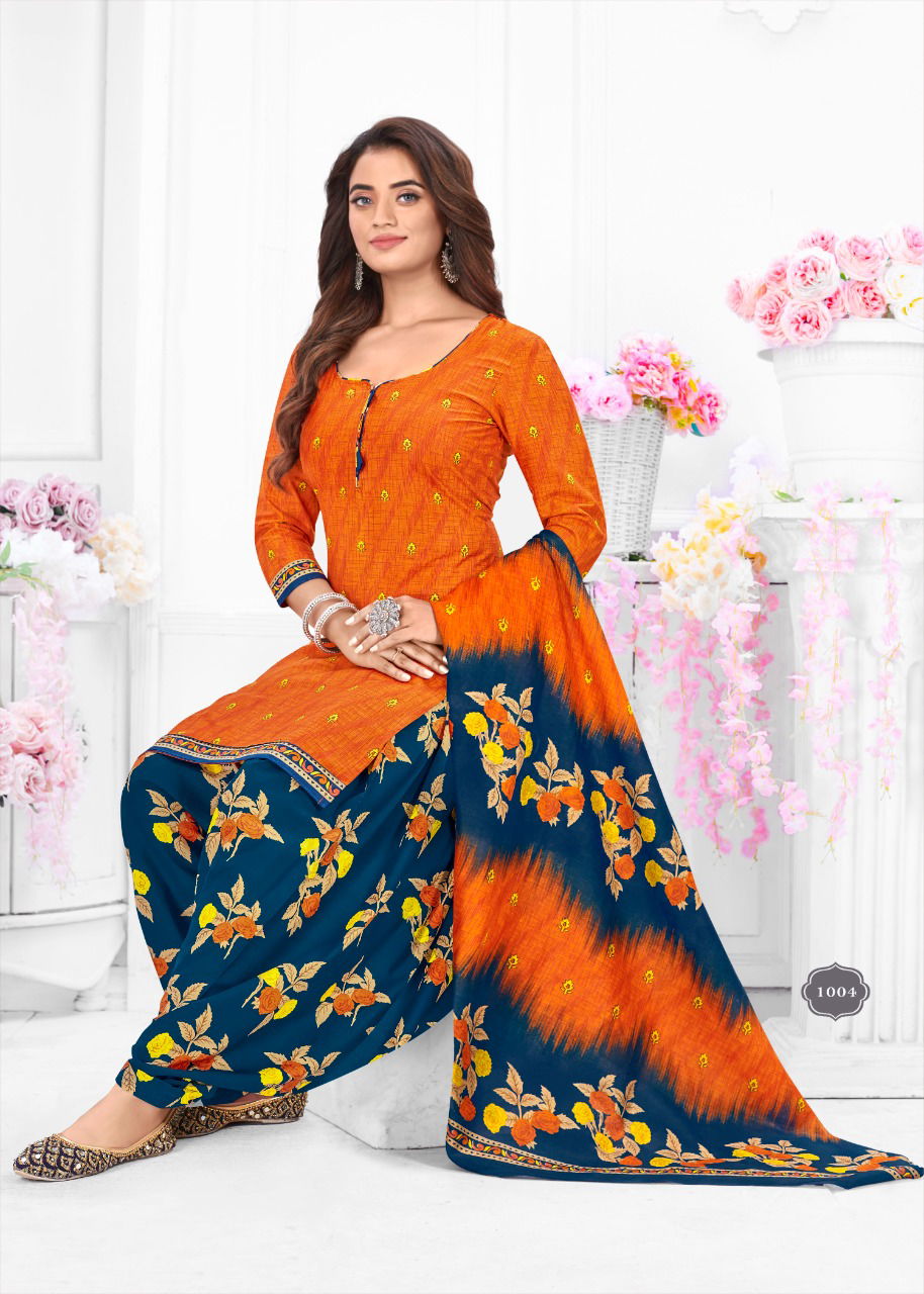 Kesariya Patiyala Vol 1 Printed Cotton Dress Material Catalog